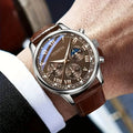 Arovi Roma Dial Watch – Leather-Strapped Elegance, No Fuss Delivered