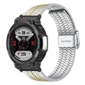 Arovi Metal Watch Band – Stainless Steel Upgrade for Amazfit T-Rex Series